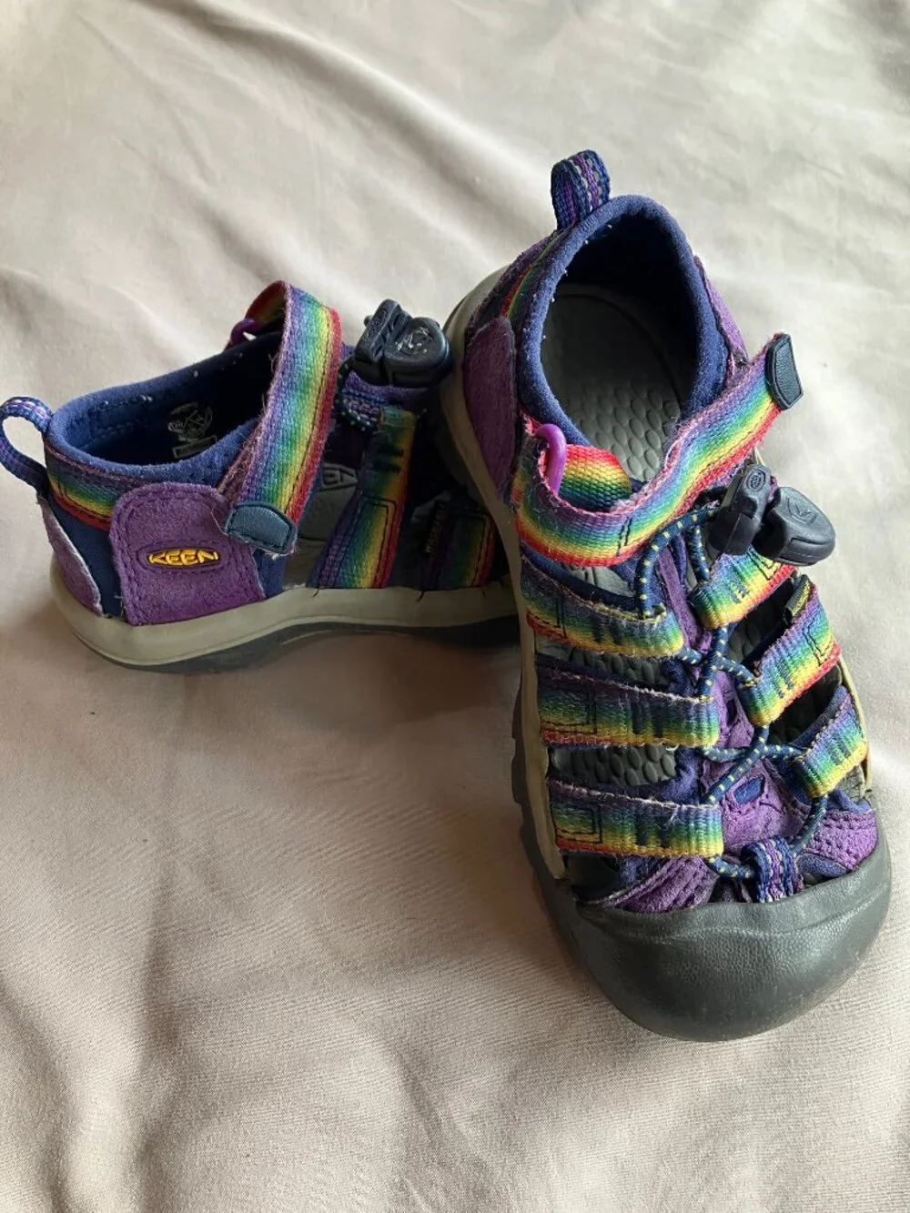 KEEN Newport H2 Toddler Size 10 Purple Rainbow Sport Sandals Hiking Water Shoes